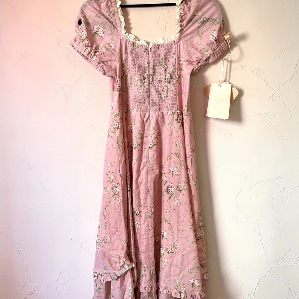Lacemade Romantic Pink Floral Rosa Rubus Story Corset Dress - Picture 8 of 8